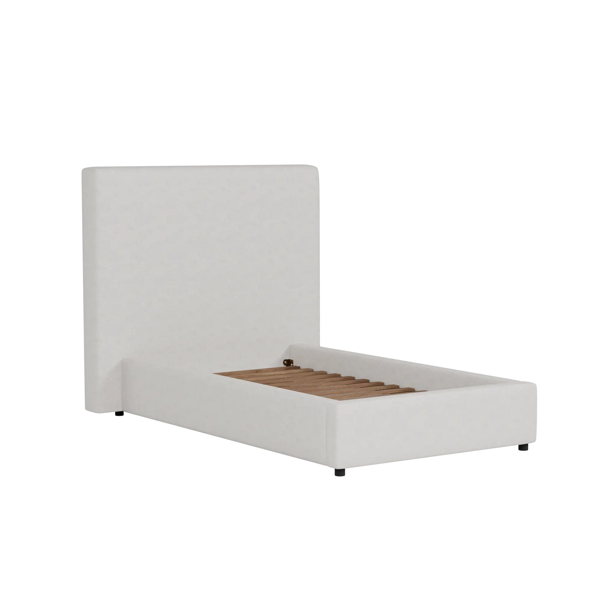 Grayton Linen Light Beige 54" Upholstered Platform Bed Grayton Linen Light Beige 54" Upholstered Platform Bed