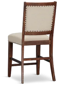 Joplin Dark Tone 24" Upholstered Barstool
