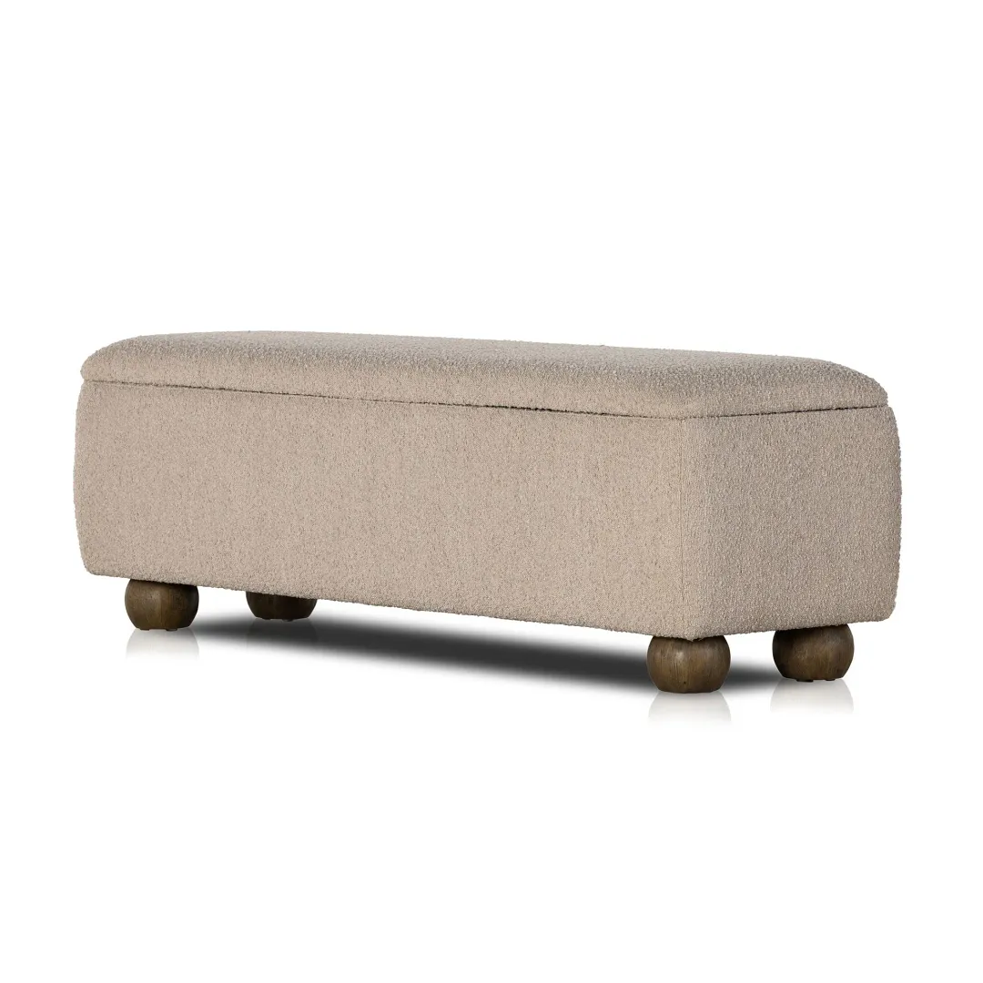 Four Hands Ramsey Light Beige Upholstered Bench