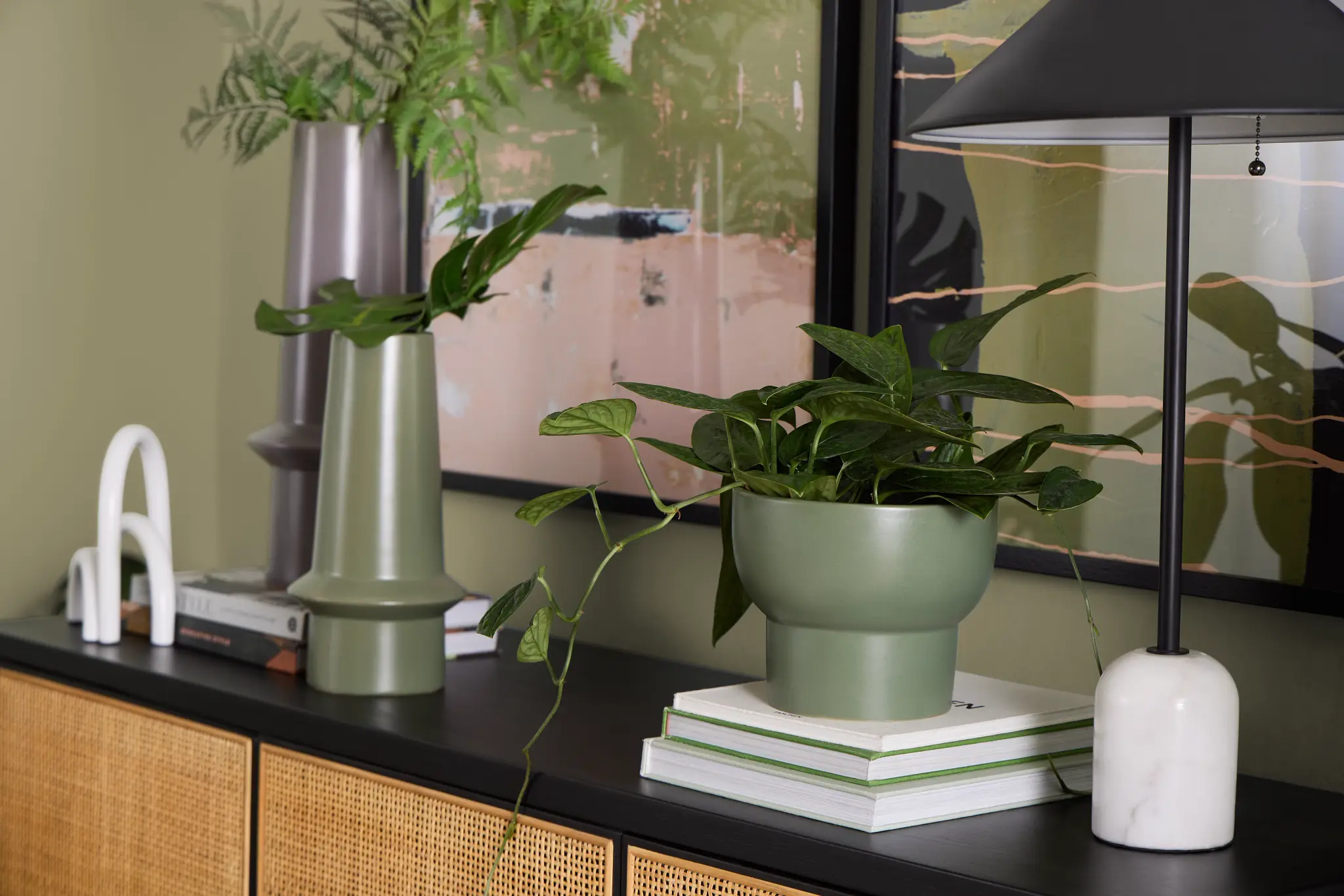 Odele Green Set Of 3 Planter Odele Green Set Of 3 Planter