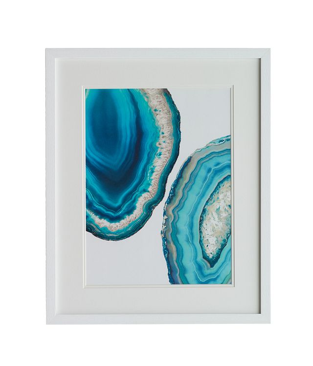 Quartz Blue Framed Wall Art