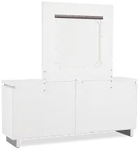 Bal Harbour White Dresser & Mirror