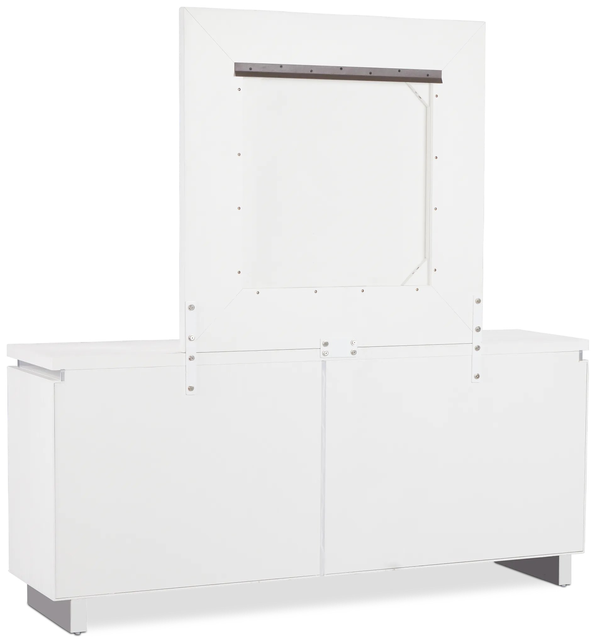Bal Harbour White Dresser & Mirror