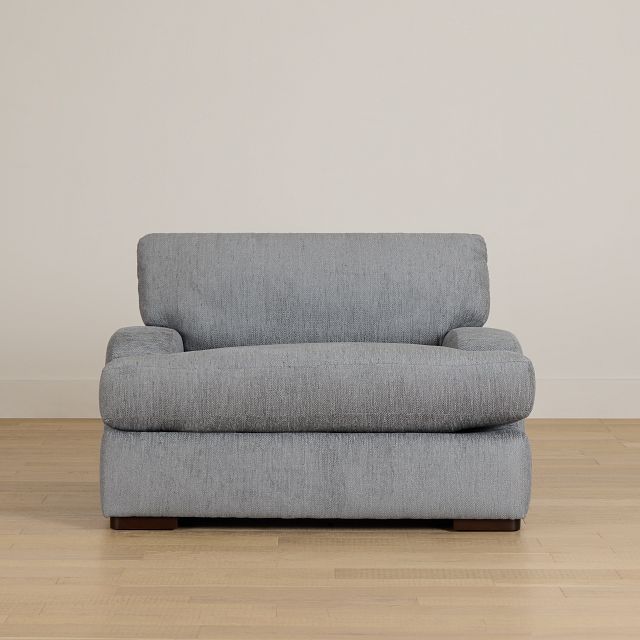 Alpha Light Gray Fabric Chair