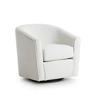 Asheville Light Taupe Fabric Swivel Rocker Glider