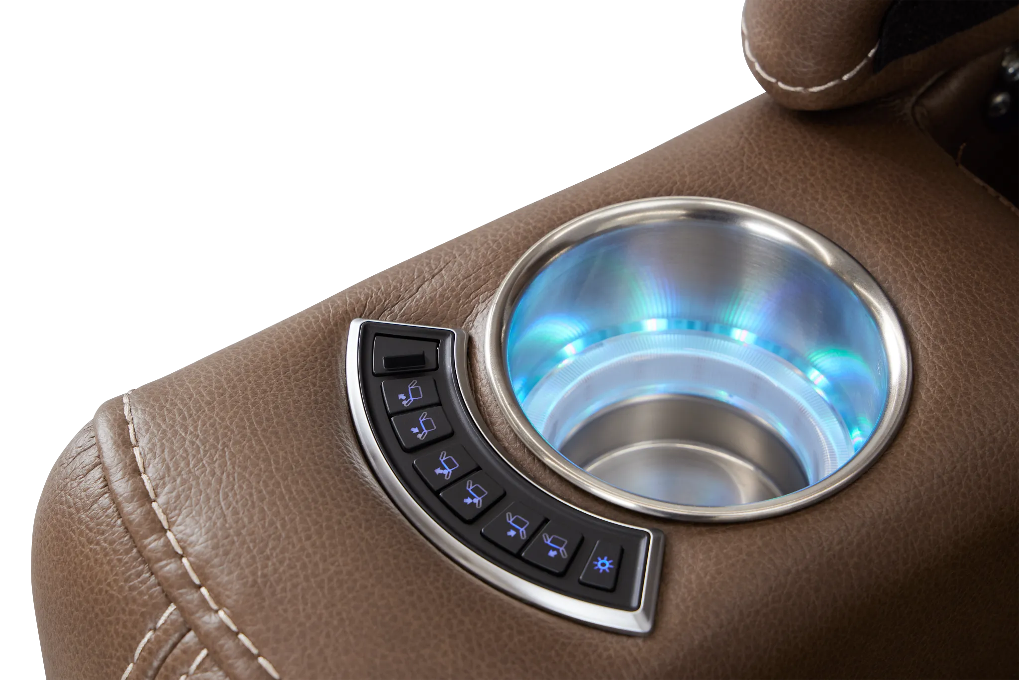 Vantage Dark Taupe Micro Power Recliner