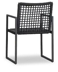 Sunrise Dark Gray Aluminum Arm Chair Frame