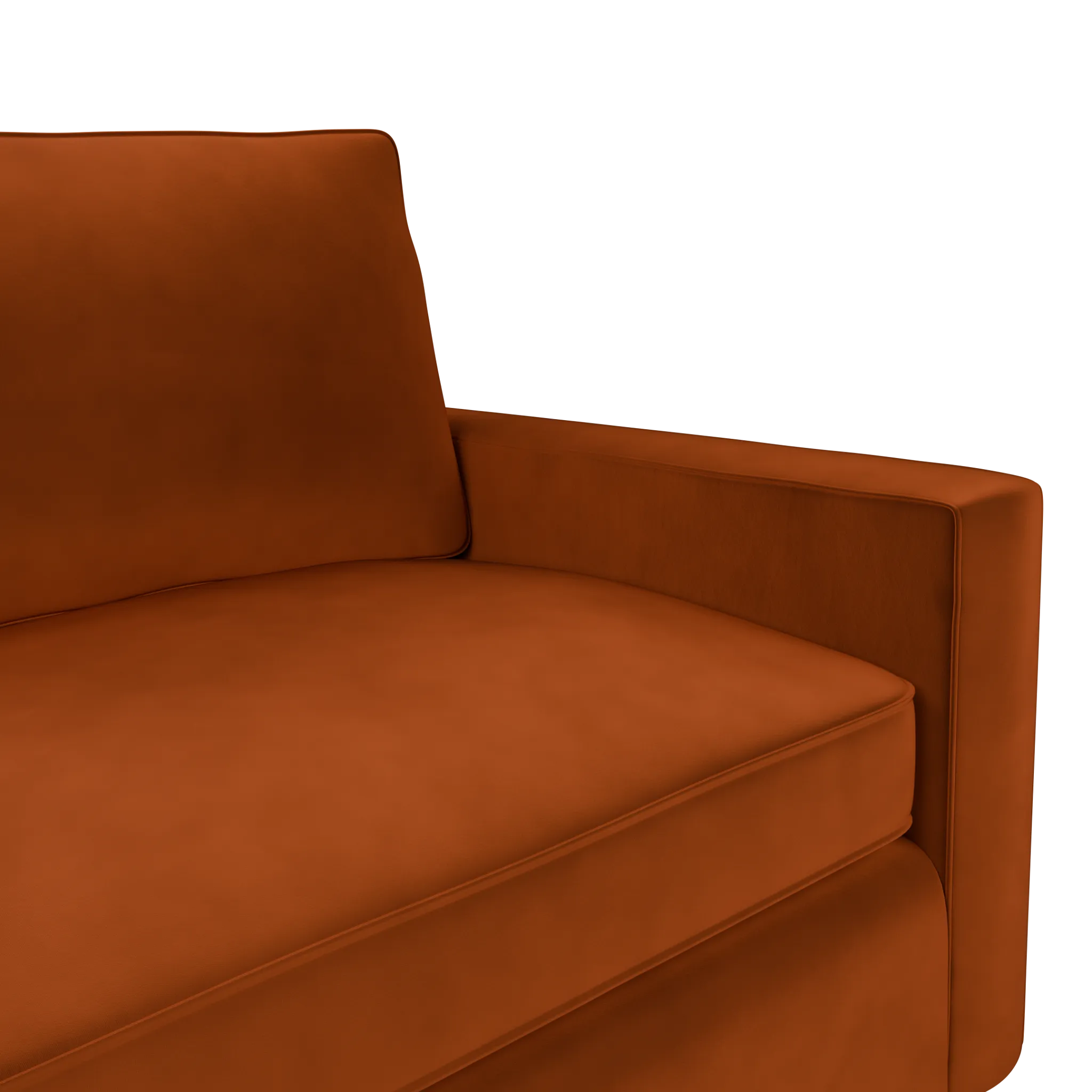 Siesta Joya Orange Fabric Memory Foam Sleeper