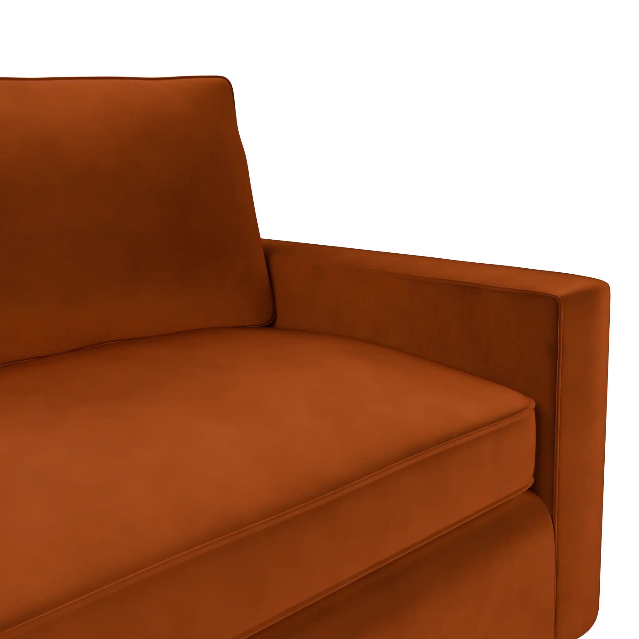 Siesta Joya Orange Fabric Memory Foam Sleeper Siesta Joya Orange Fabric Memory Foam Sleeper