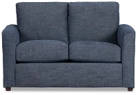 Davis Dark Blue Micro Loveseat