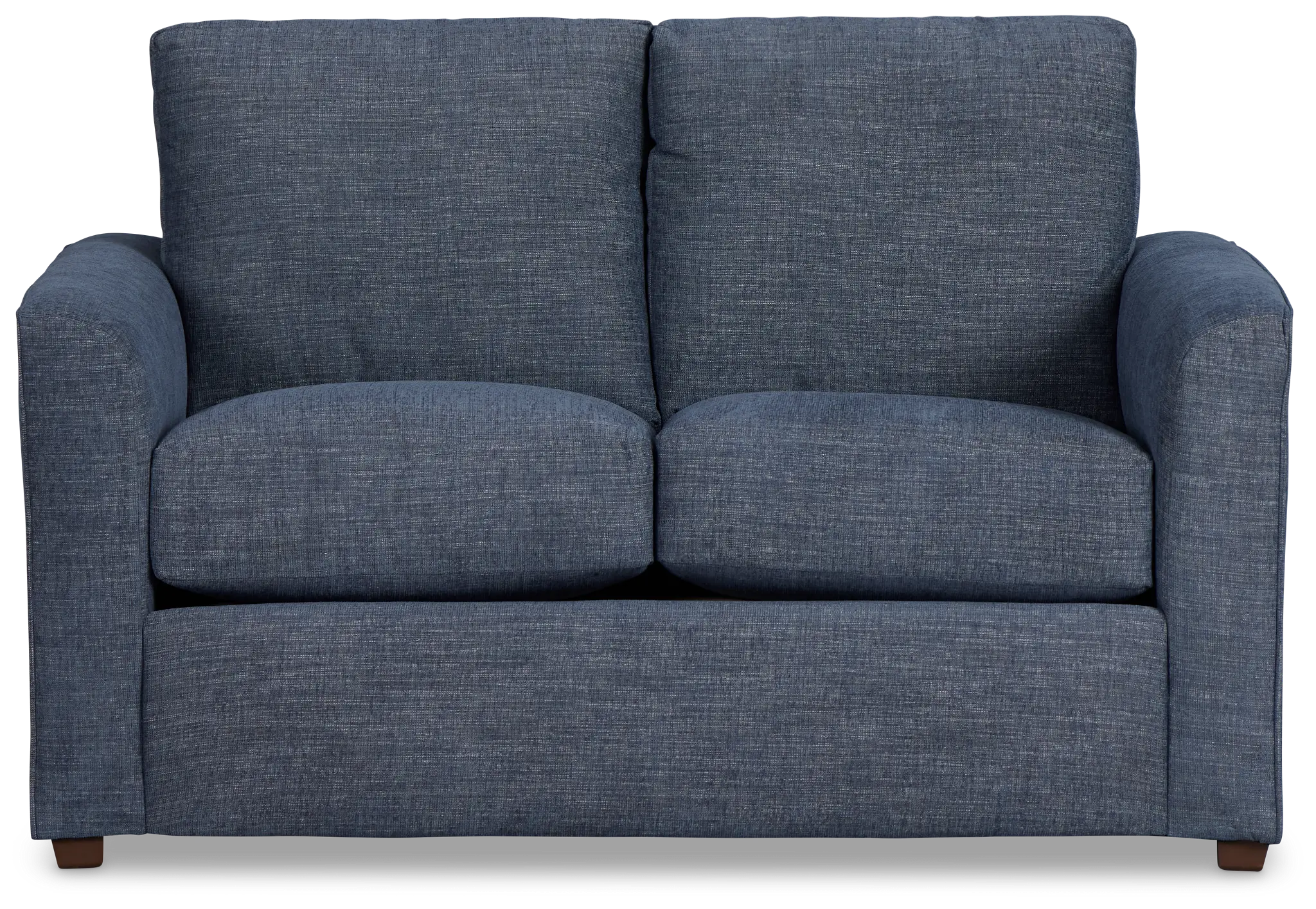 Davis Dark Blue Micro Loveseat Davis Dark Blue Micro Loveseat
