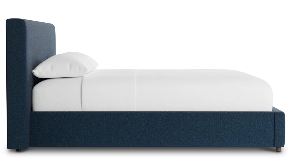 Grayton Elite Navy 44" Upholstered Platform Bed