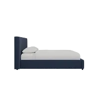 Grayton Joya Dark Blue 44" Upholstered Platform Bed