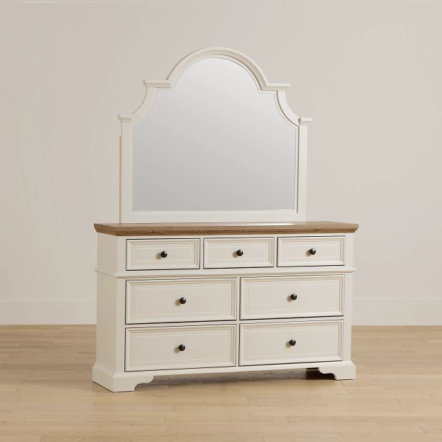 Charlotte Two-tone Dresser & Mirror