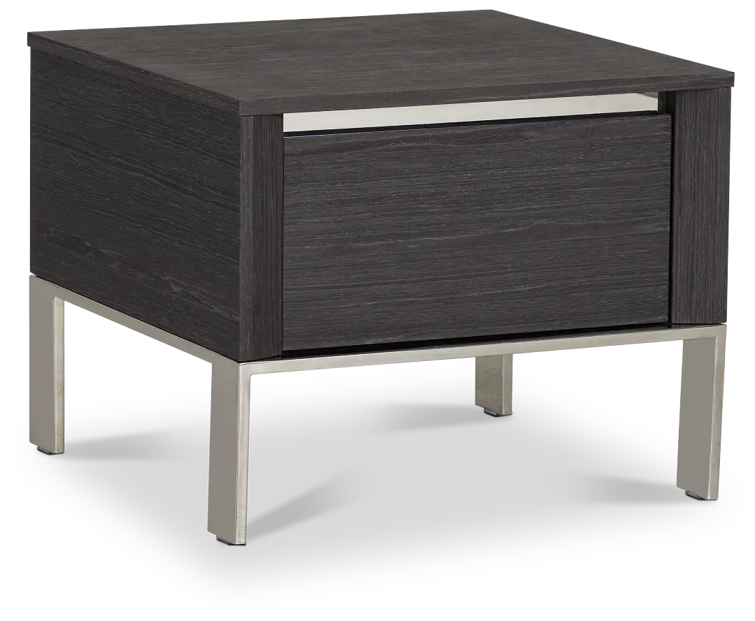 Vancouver Dark Gray Square End Table Vancouver Dark Gray Square End Table