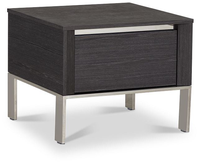 Vancouver Dark Gray Square End Table