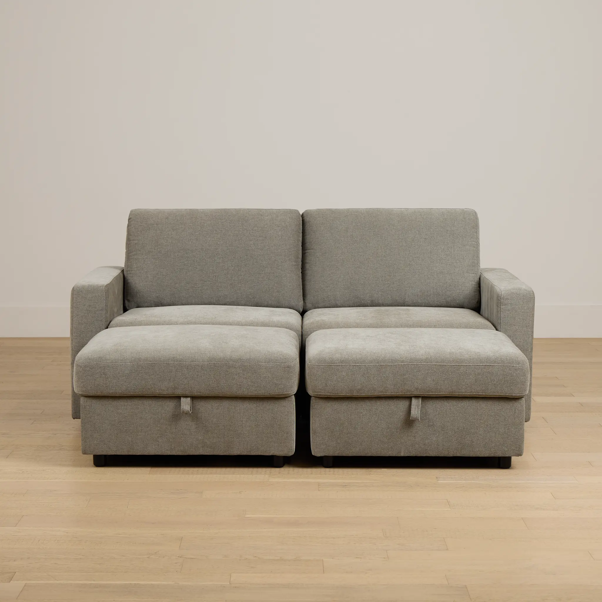 Addie Gray Fabric 4-piece Pit Storage Sectional Addie Gray Fabric 4-piece Pit Storage Sectional