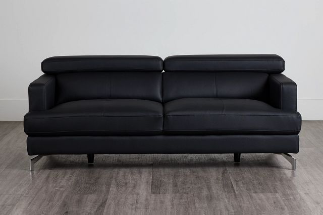 Marquez Black Micro Sofa