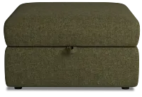 Citymod Green Fabric Storage Ottoman