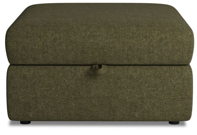 Citymod Green Fabric Storage Ottoman