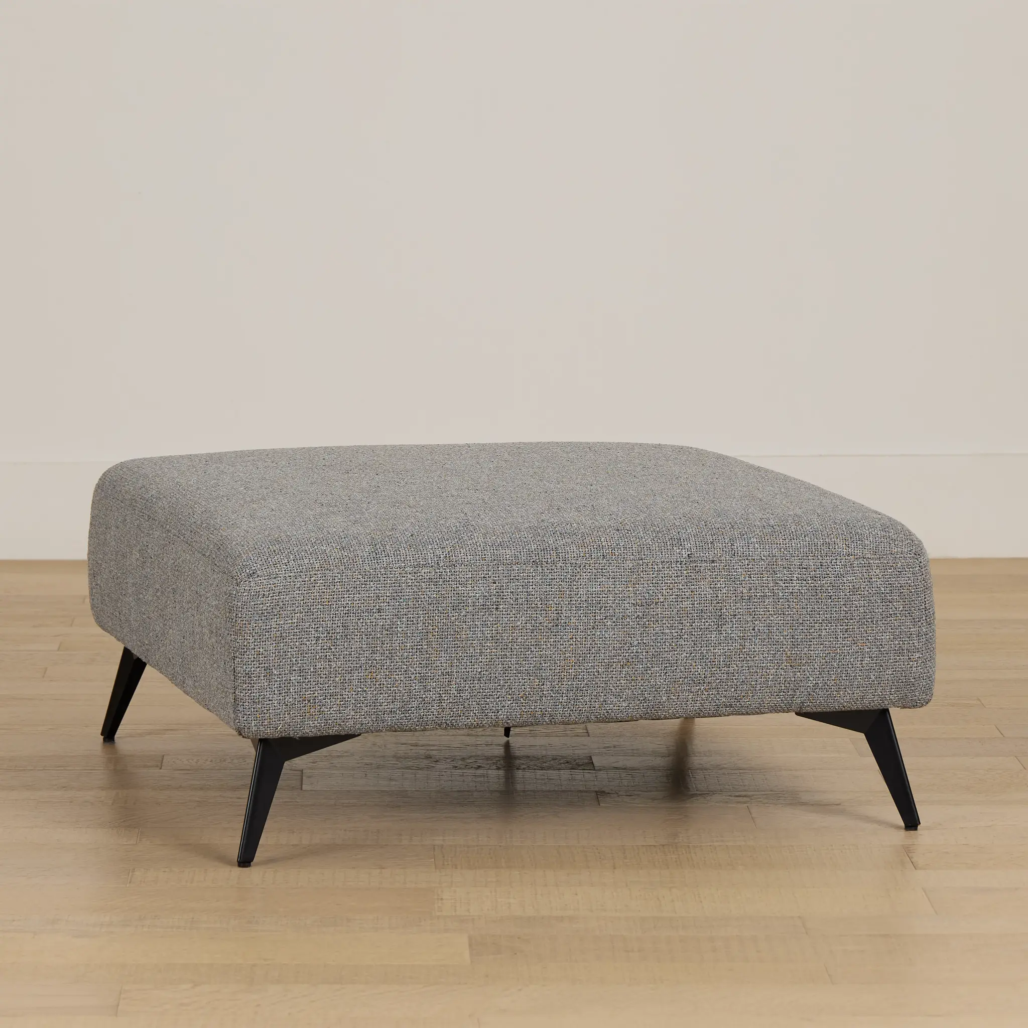 Alina Dark Gray Fabric Ottoman Alina Dark Gray Fabric Ottoman