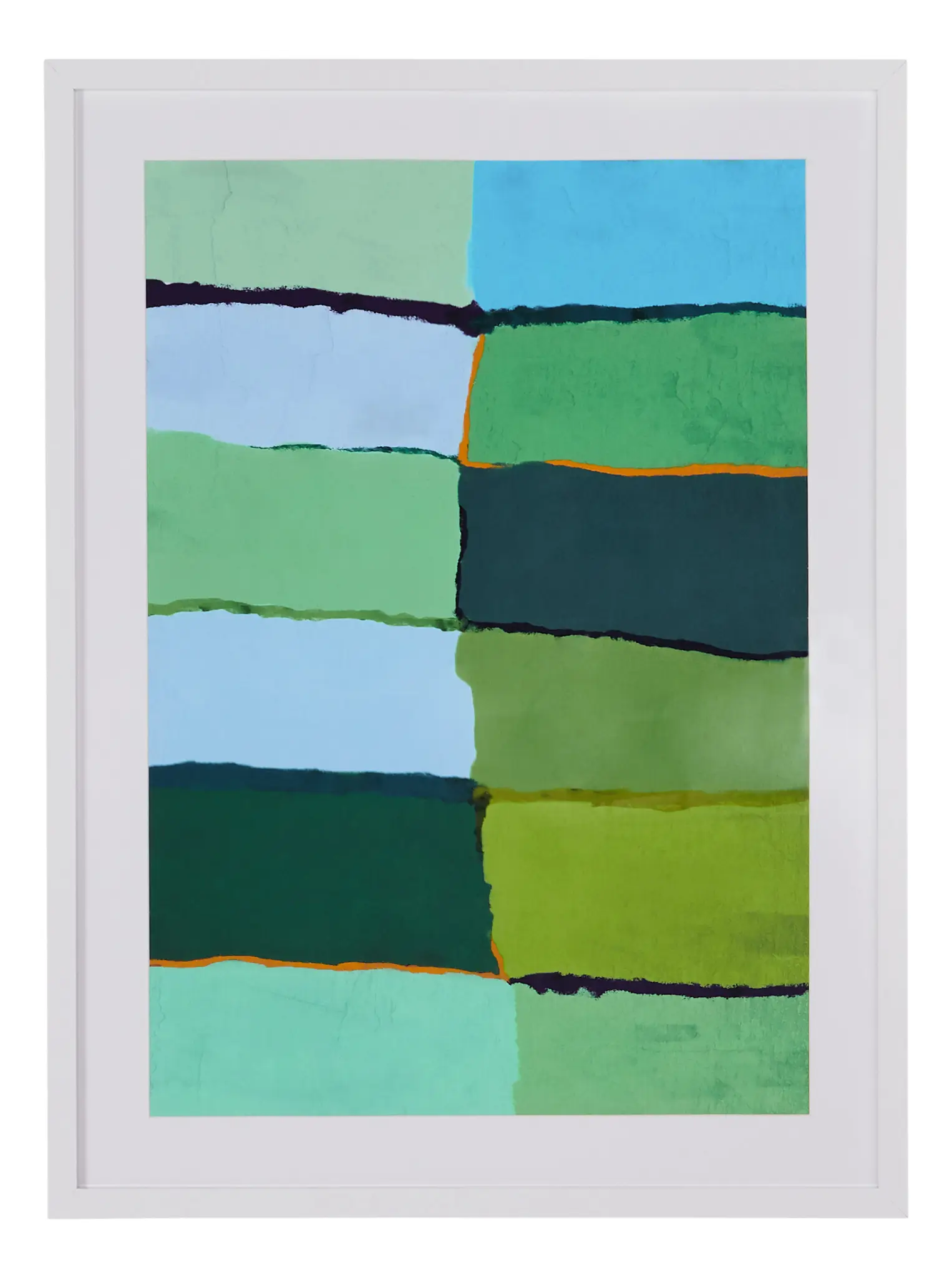Squares Green Canvas Wall Art Squares Green Canvas Wall Art