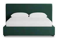 Grayton Joya Green 44" Upholstered Platform Bed