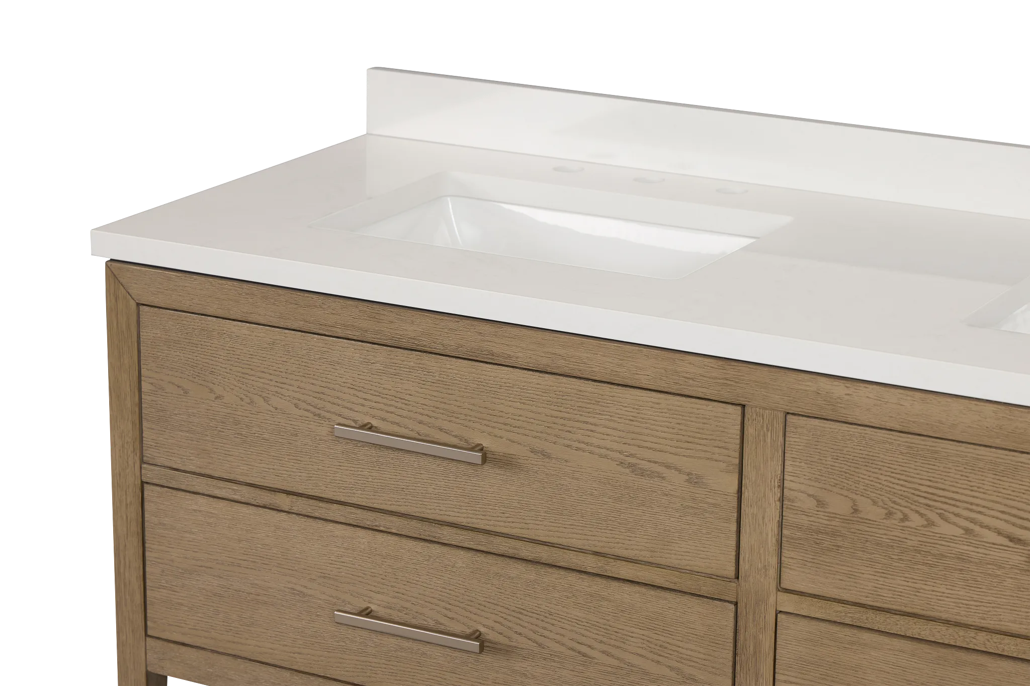 Alden Light Gray 60" Double Bathroom Vanity