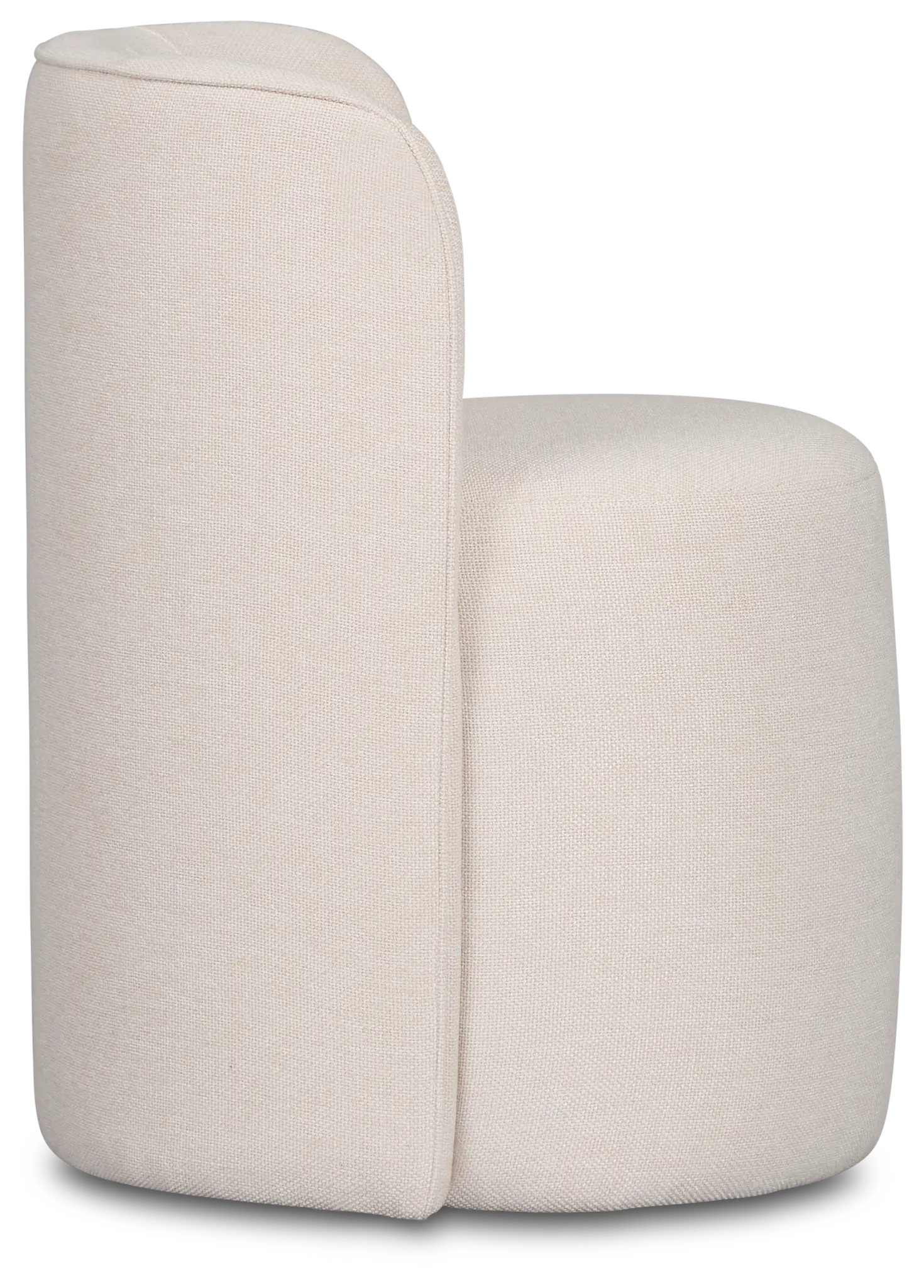 Ryan Light Beige Castored Upholstered Side Chair Ryan Light Beige Castored Upholstered Side Chair