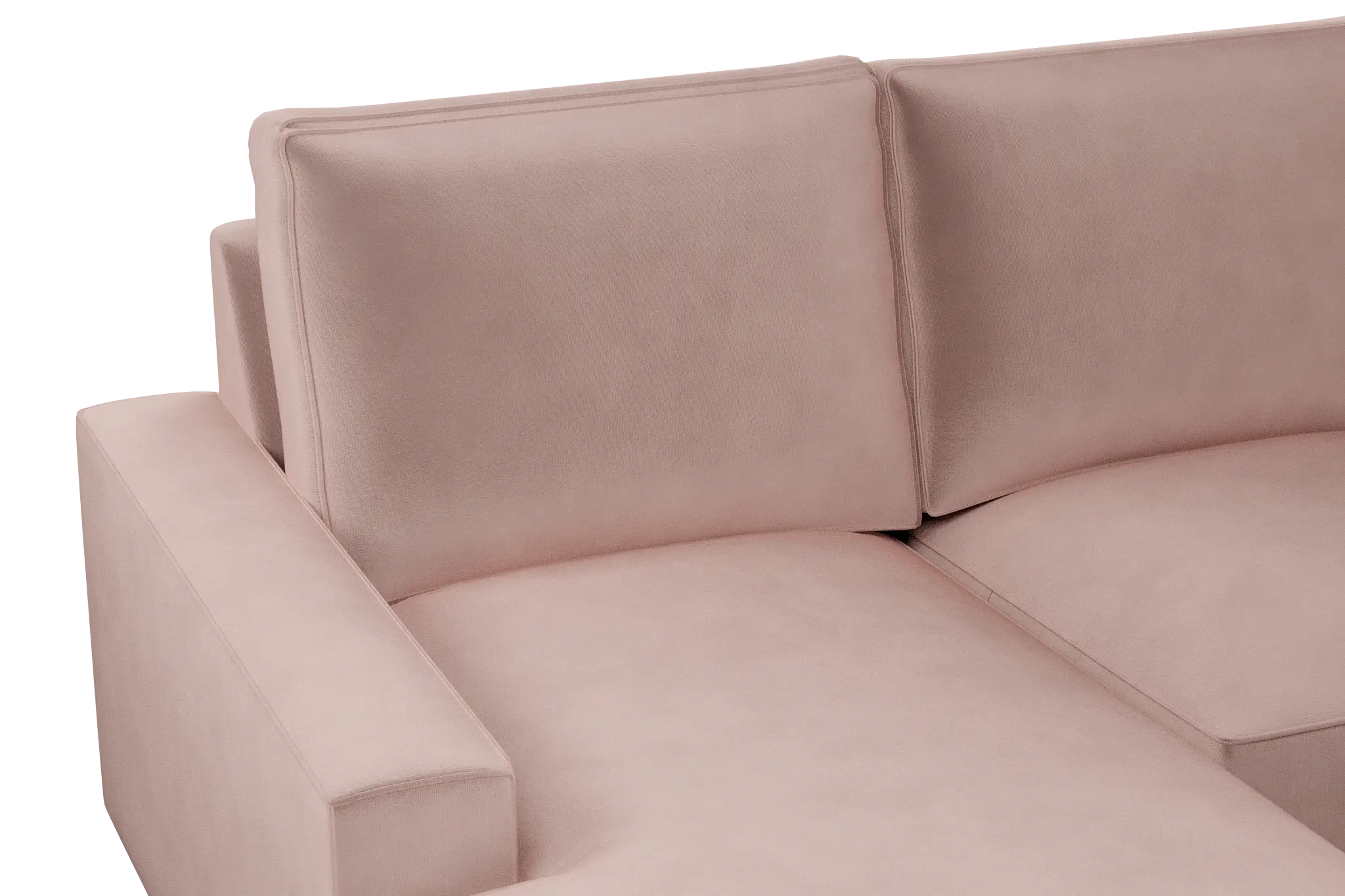 Edgewater Joya Light Pink Medium Left Chaise Sectional Edgewater Joya Light Pink Medium Left Chaise Sectional