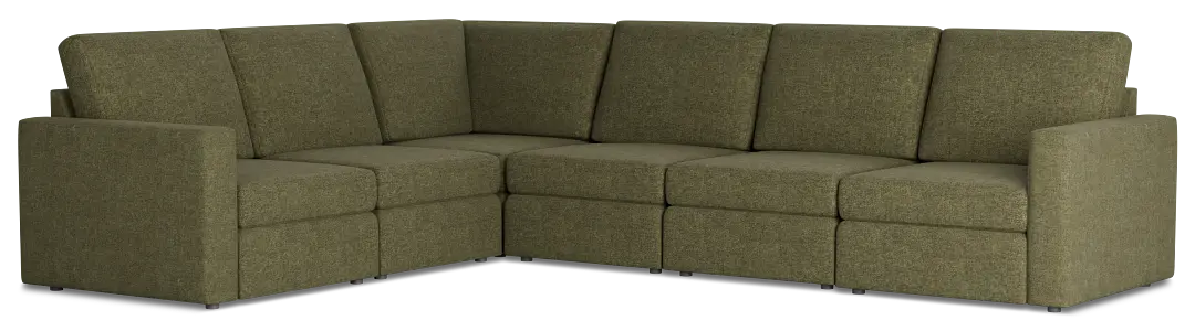 Citymod Green Fabric Medium Two-arm Sectional Citymod Green Fabric Medium Two-arm Sectional