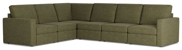 Citymod Green Fabric Medium Two-arm Sectional