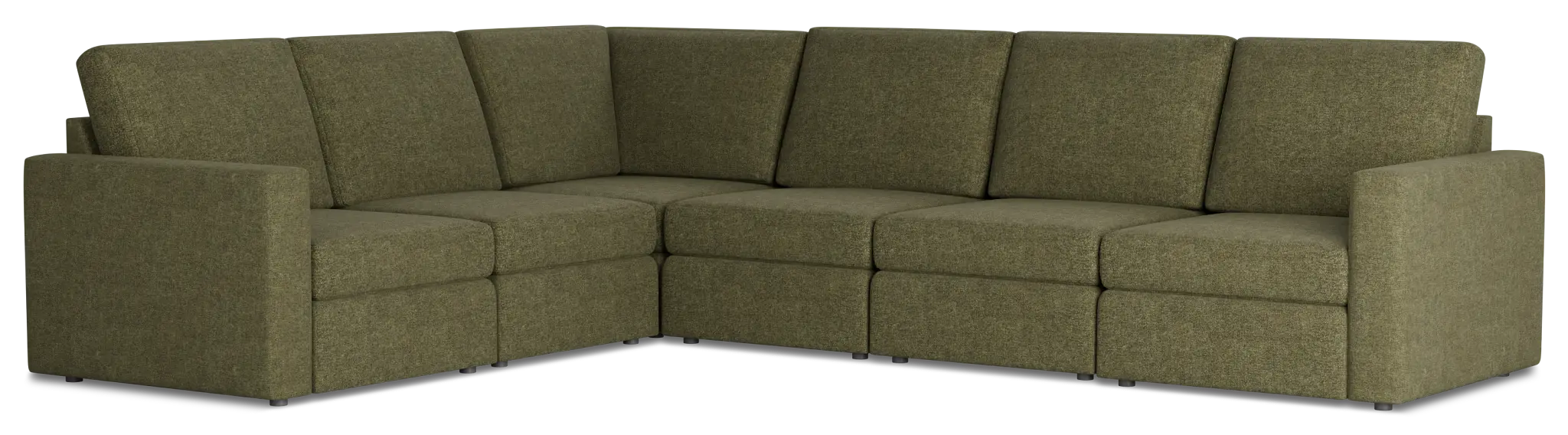 Citymod Green Fabric Medium Two-arm Sectional Citymod Green Fabric Medium Two-arm Sectional
