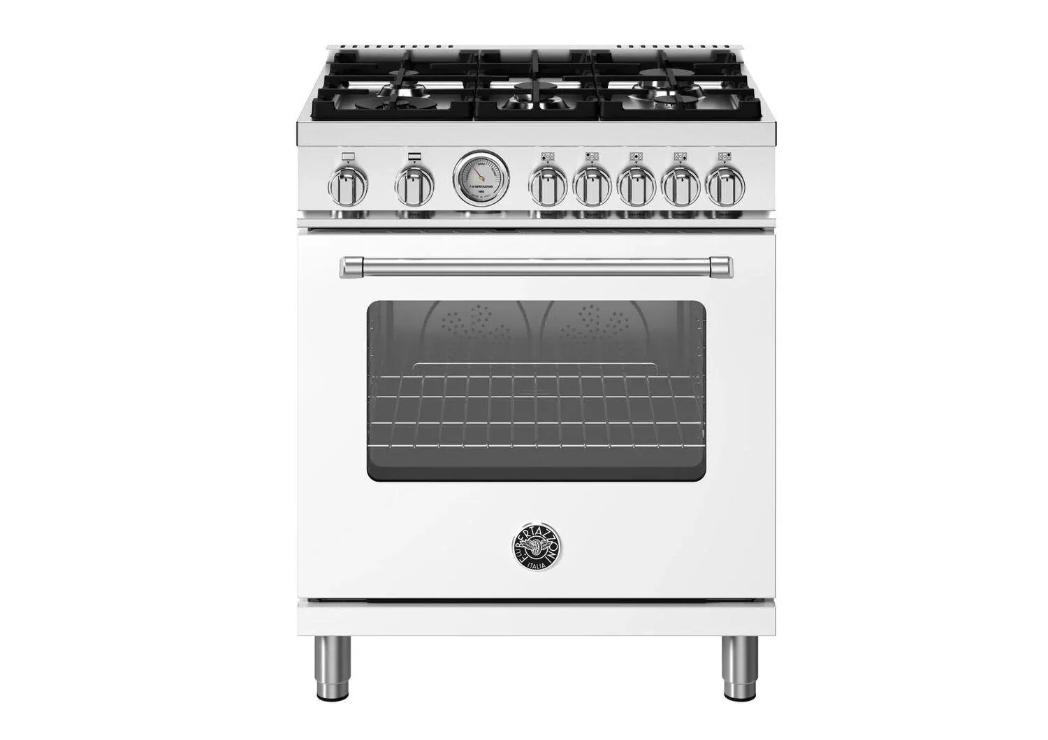 Bertazzoni 305 Series White 30" Gas Range