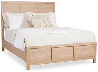 Layton Light Tone Panel Bed