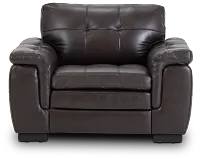 Braden Dark Brown Leather Chair