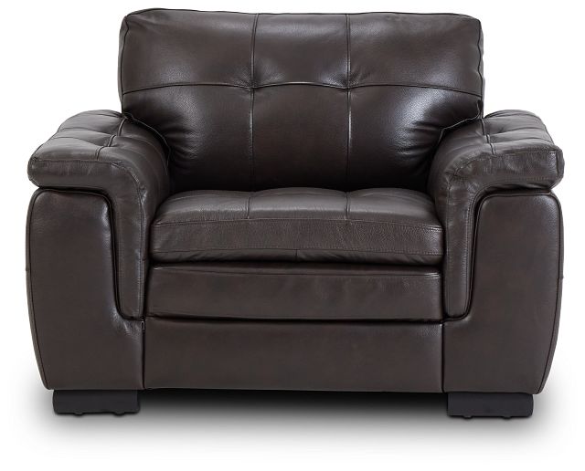 Braden Dark Brown Leather Chair (2)