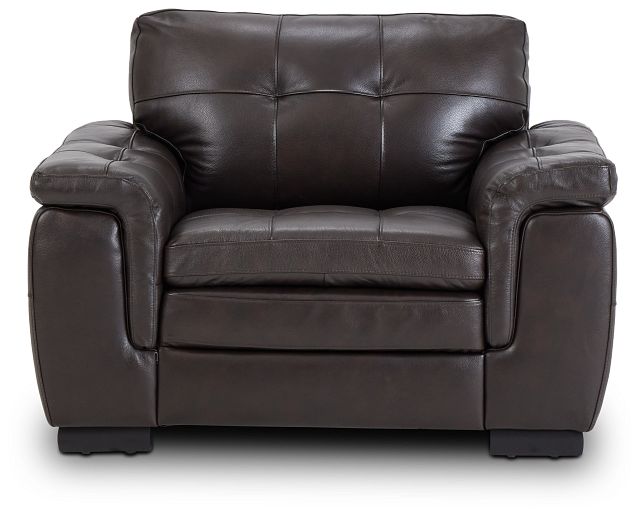 Braden Dark Brown Leather Chair