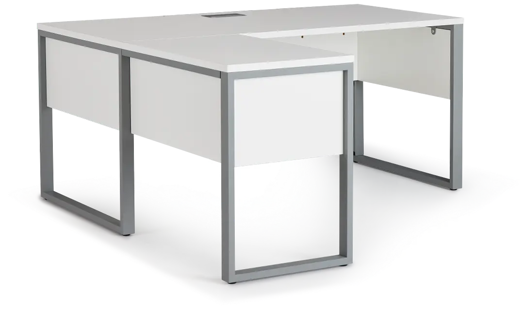 Clark White 32" Return Desk Clark White 32" Return Desk