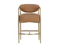 Karli Brown 24" Upholstered Barstool