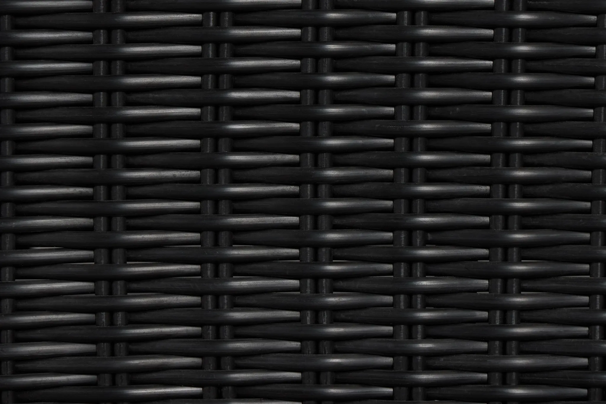 Montecito Black Small Ottoman With Light Blue Cushions