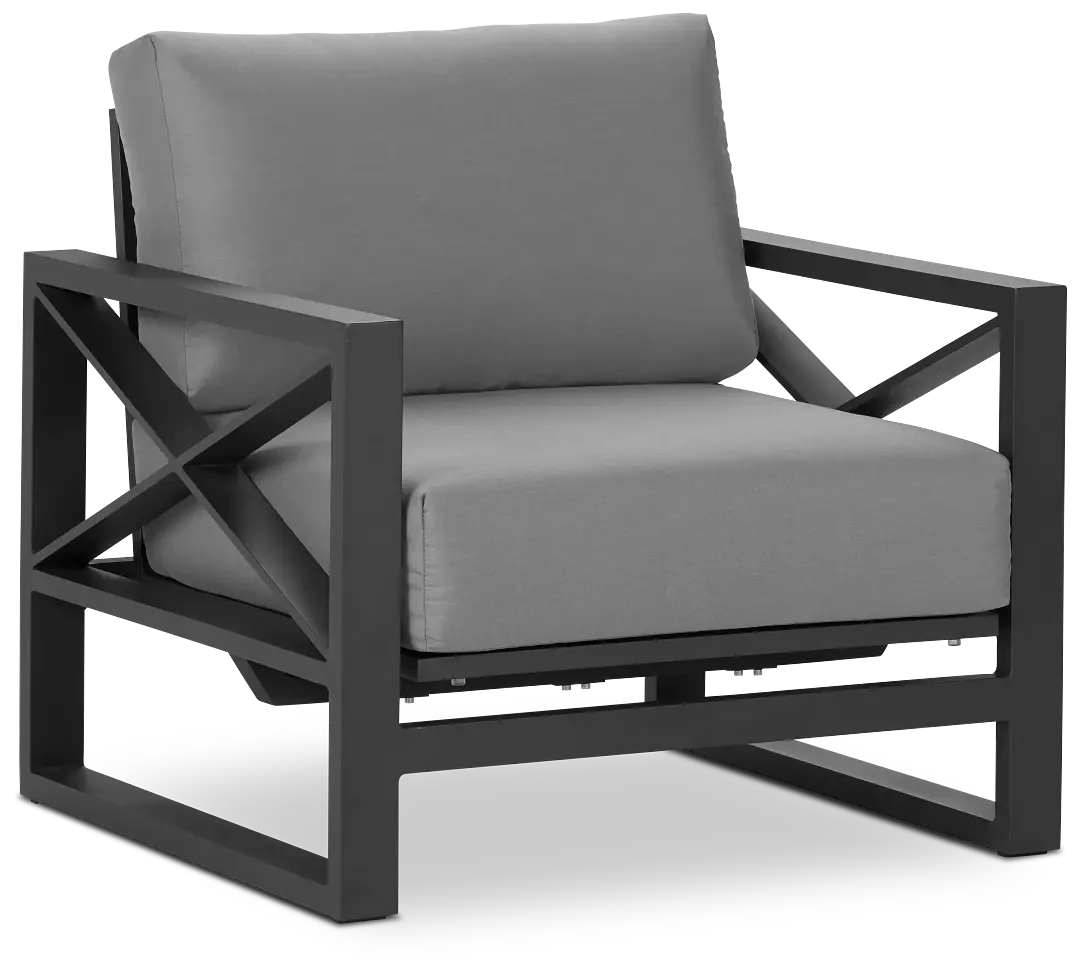 Linear Dark Gray Rocking Chair Linear Dark Gray Rocking Chair