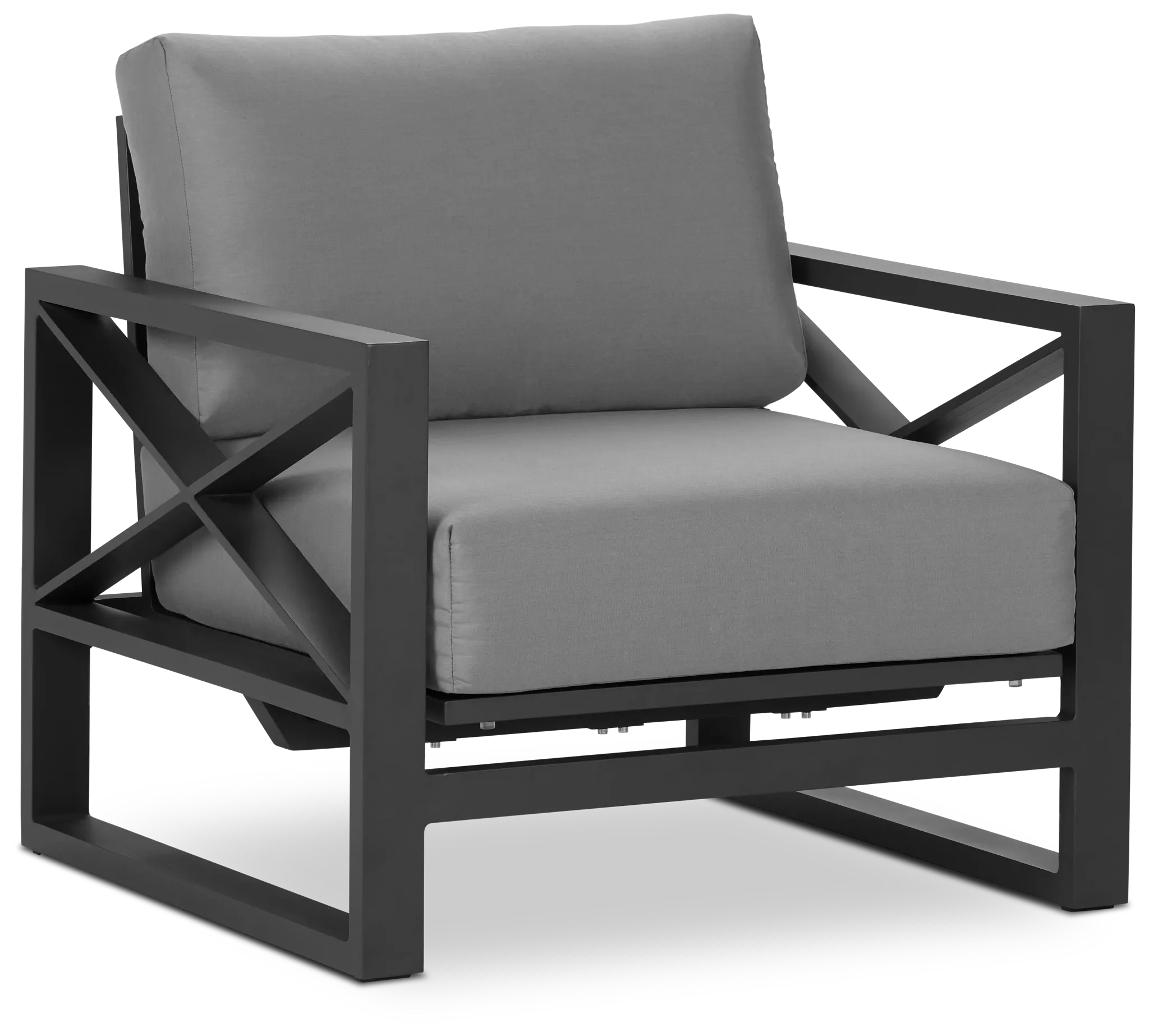 Linear Dark Gray Rocking Chair