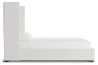 Captiva Maguire Ivory 60" Upholstered Shelter Bed