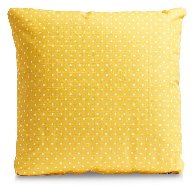 Dots Yellow 20" Indoor/outdoor Accent Pillow (1)
