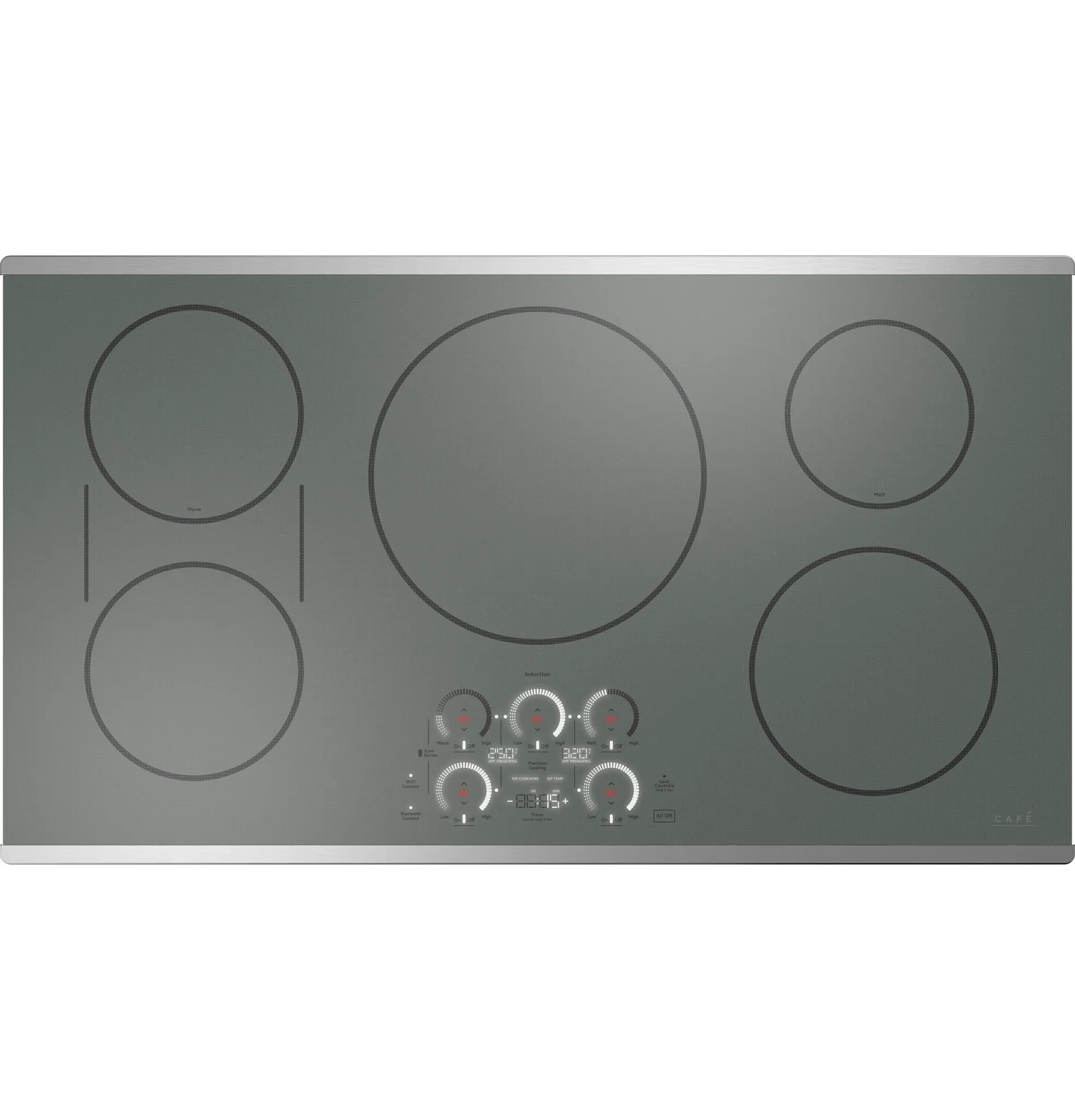 Cafe 90362 Series Stainless Steel 36" Induction Cook Top