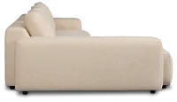 Cleo Beige Fabric Left Chaise Sectional
