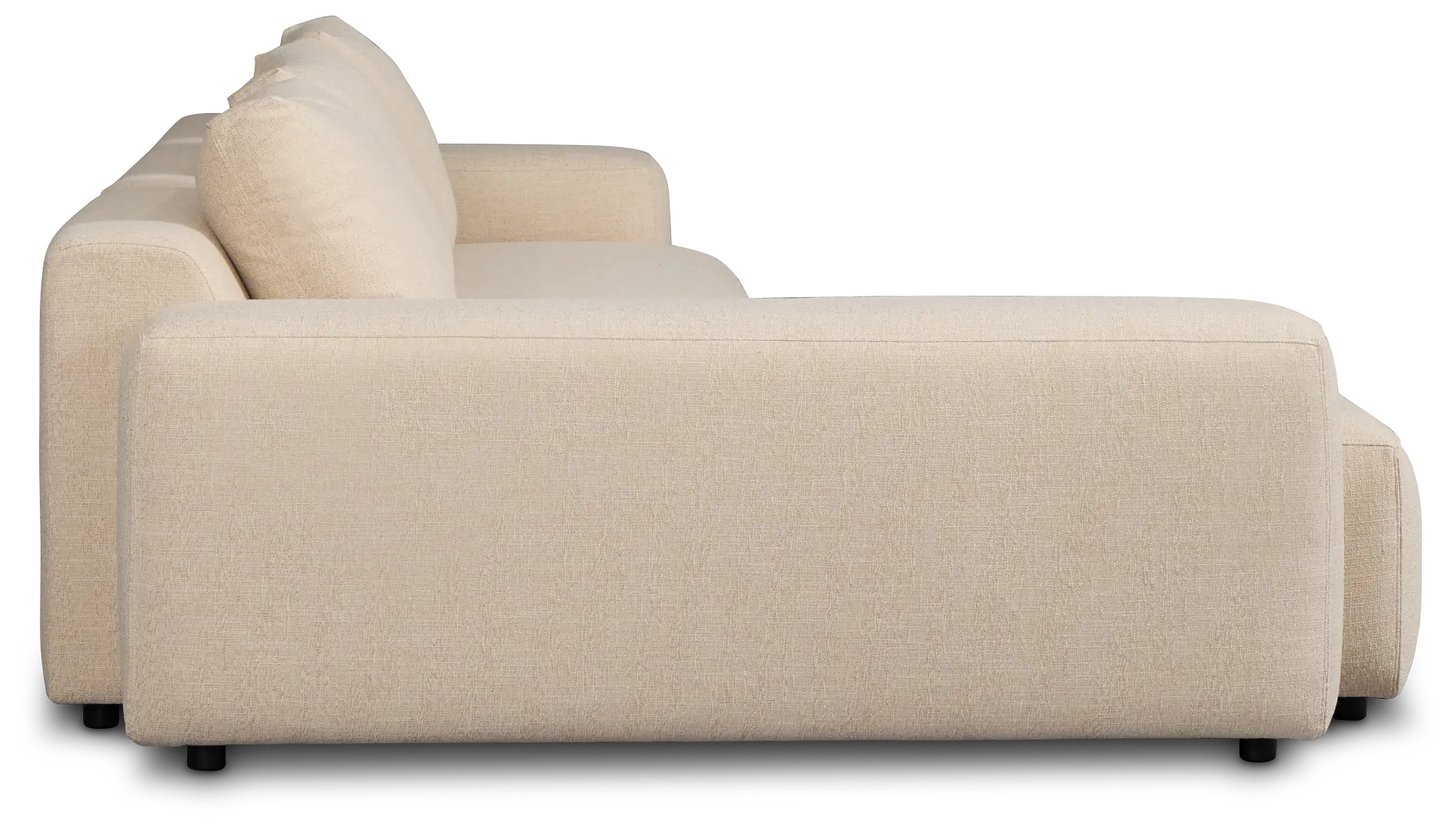 Cleo Beige Fabric Left Chaise Sectional Cleo Beige Fabric Left Chaise Sectional