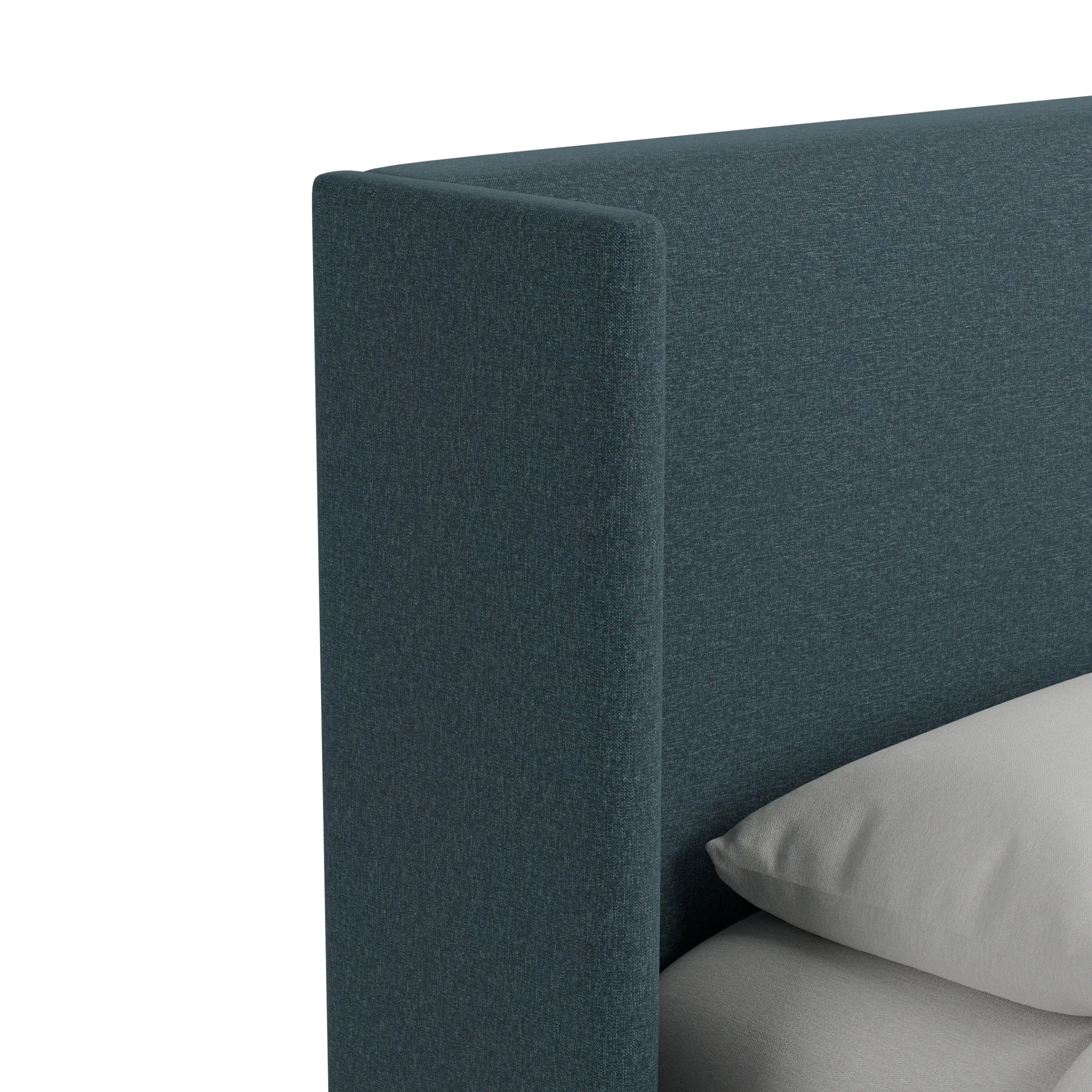 Captiva Elevation Dark Blue 48" Upholstered Shelter Bed