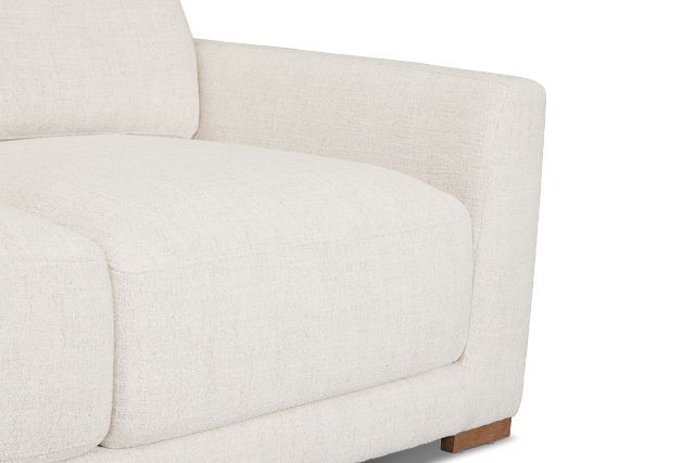 Maeve Light Beige Fabric Left-arm Cuddler Sectional